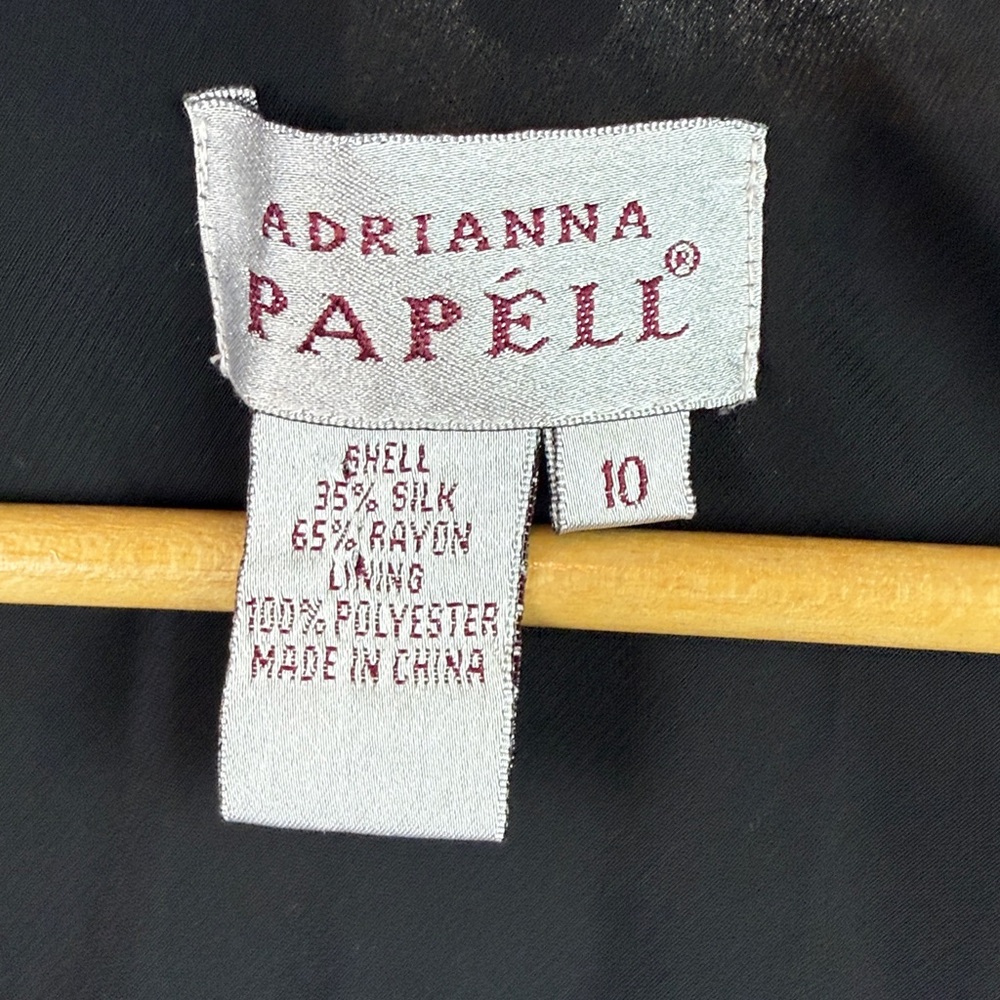 Perfect Adrianna Papell Vintage silk velvet burnout beaded long floral dress Y2K - Picture 3 of 9